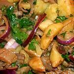 recette SALADE TIEDE POMMES DE TERRE HARENGS FUMES