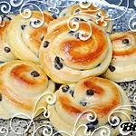 recette Escargots briochés à la crème pâtissière et pépites de chocolat
