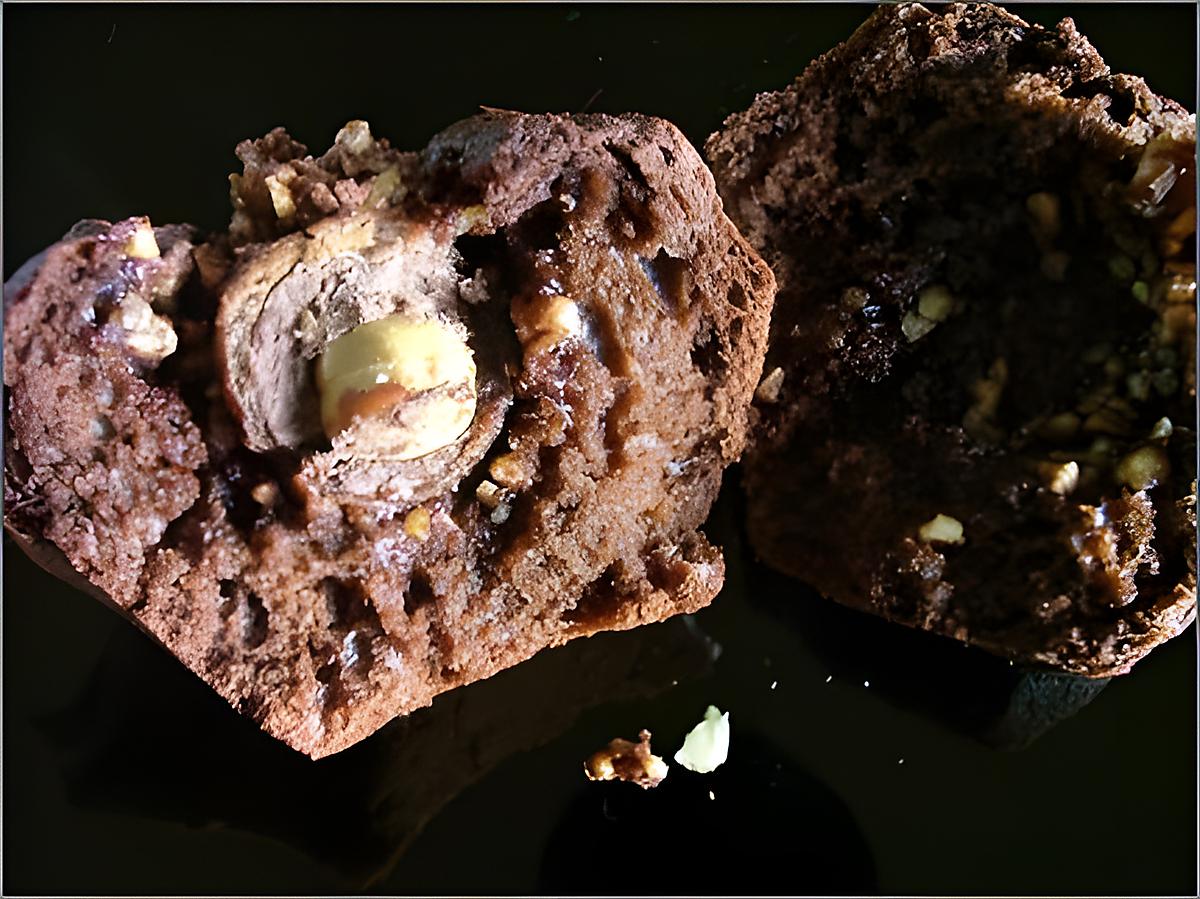 Gâteaux au chocolat & noisette, coeur de Ferrero Rocher 430
