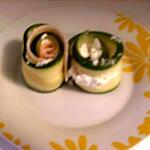 fromage St Moret : recette Roulade de courgette fromage jambon