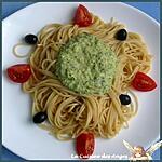 recette Spaghettis à la Crème de Courgette au Parmesan et aux Noisettes