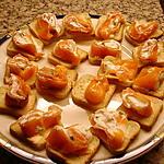 fromage blanc : recette Petits Canapés Roulé Saumon   et st Morret