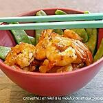 recette CREVETTES AU MIEL ET A LA MOUTARDE