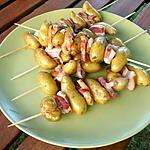Brochettes de pommes de terre au lard fumé à la plancha