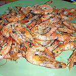 recette Gambas flambée à la plancha