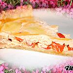 recette Tarte au thon, poivron rouge à la ricotta & mozzarella