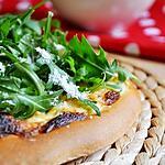 recette Pizza blanche à la roquette