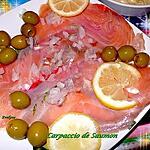recette Carpaccio de saumon