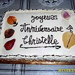 boîte. : recette genoise/abricots/poires/fraises