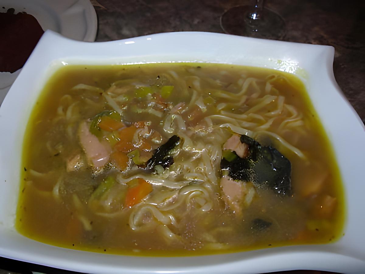 recette Petite soupe Japonaise au poulet