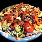 recette Le Printemps c'est fait, on passe direct à l'Eté ! Maxi salade saumon, thon, avocat et noix de pécan !