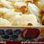 recette Gratin de navets aux raisins