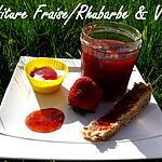 recette Ooo Confiture rhubarbe/fraise & vanille au Cooking Chef ooO
