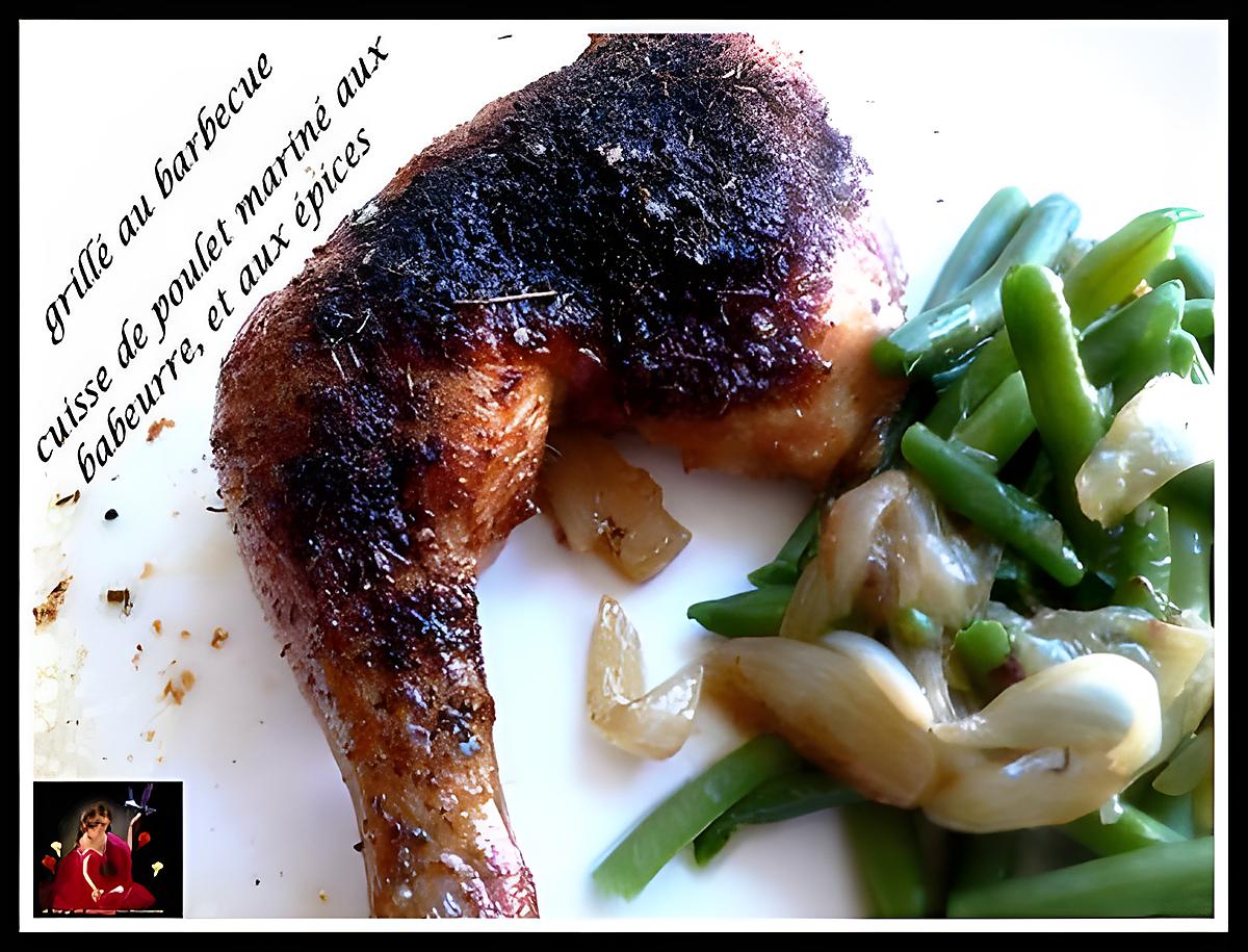 recette grillée au barbecue cuisse de poulet mariné aux babeurre et aux épices