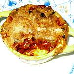 recette Crumble de tomates au parmesan
