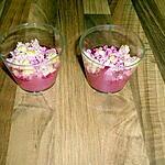 verrine betterave : recette mini vérrine apéritives thon betterave