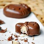 recette Chocolats maison, fourrés au chocolat blanc et pralin