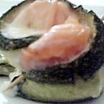 recette Roulé de courgettes au saumon et mozarella