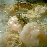 recette Crevettes gratinée vin blanc parmesan