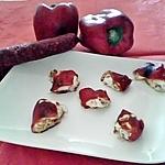 recette Tapas espagnole 'canellonnis de poivrons farci au chevre frais et chorizo '
