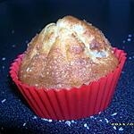 muffins : recette muffins à la banane, coeur de praliné et neige de coco
