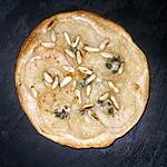 Tarte fine poire bleu et pignon