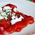 recette Salade de poivrons rouges à la fêta et aux herbes