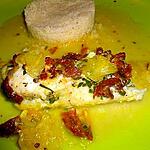 recette LOTTE AU CITRON CONFIT TOMATE SECHEE