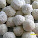 recette boule de neige  a la noix de coco et billes choco's