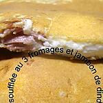 recette crepes soufflés au 3 fromage et jamon de dinde