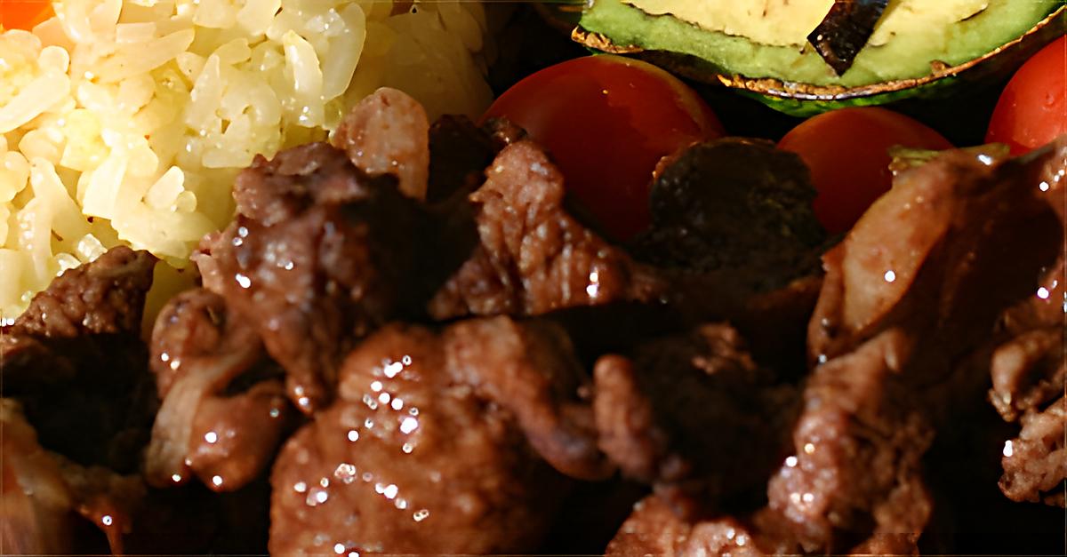 recette Bœuf sauté au chocolat (filete enchocolatado)