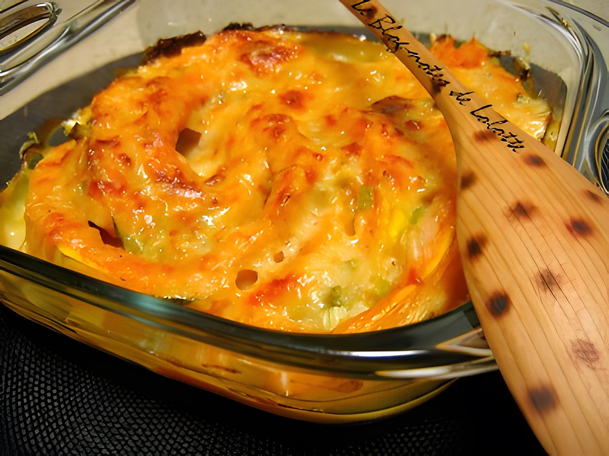 recette Gratin de courge à la pâte de curry rouge