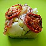 parmentier : recette PARMENTIER DE POISSON CABILLAUD AU LARD ET TOMATE CONFITE