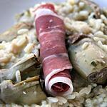 recette Risotto d'artichauts, parmesan & jambon de parme