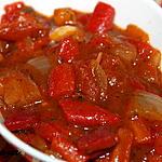 recette Salade chaude de poivrons rouges et tomates