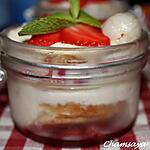 recette Fraises et litchis façon tiramisu