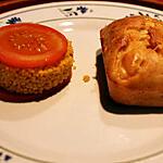 recette Petit pain au saumon avec son cercle de semoule-tomate