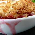 recette Cerises caramélisées et son crumble croquant coco