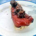 recette Tartine corse au figatelli et poivron griller au barbecue