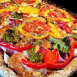 recette Pizza multicolore ! Brocolis, Jambon & Mozzarella