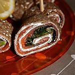 recette roulés de saumon