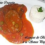 recette Langue de boeuf sauce piquante