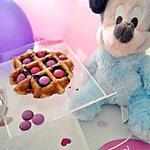 gaufrettes : recette Gaufrettes au chocolat et smarties