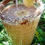 Milk shake à la banane ,nutella et noix de coco