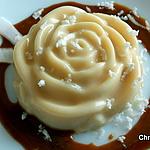 agar-agar : recette Rose de coco fraîche (flan)