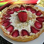 recette TARTE RHUBARBE FRAISE