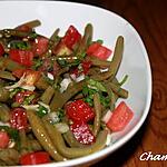 recette Salade de haricots verts et tomates