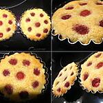 recette TARTELETTES AMANDES - FRAMBOISES - COEUR CHOCOLAT.