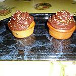 recette Muffins moelleux, nappage facile chocolat