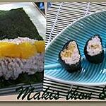 recette Makis au thon & orange